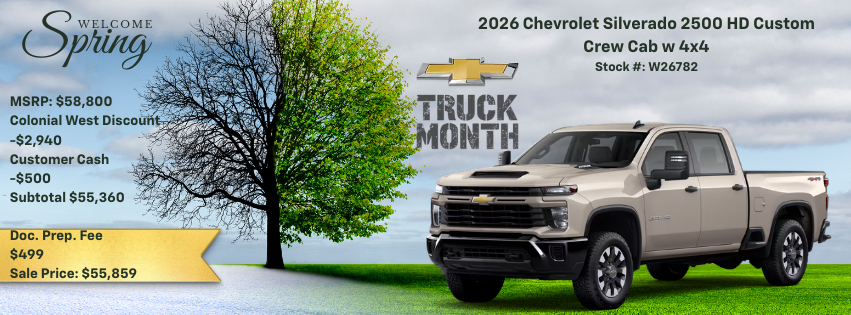 2026 Chevrolet Silverado 2500 HD Custom Crew Cab